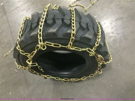 skid steer chaincase|12x16.5 skid steer tire chains.